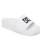 DC Shoes DC Slide Damessandalen, Wit/Zwart