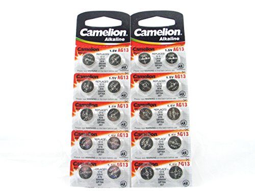 Camelion AG13, A76, LR44, 357, L1154 knoopcelhorloge batterij met lange levensduur (vervaldatum gemarkeerd)