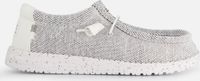 HEYDUDE Wally Sox Instappers grijs Canvas - Maat 44