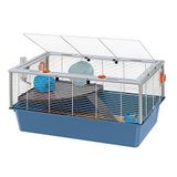 Ferplast Kooi voor hamsters, muizen, kleine knaagdieren CRICETI 15 Hamsterkooi met twee verdiepingen, Muizenhuis, Accessoires inbegrepen, 78 x 48 x H 39 cm