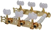 Boston 129-BG Stemmechanieken voor Klassieke Gitaar 3L/3R Goud met Vlindermodel Knoppen en Lyra 70 mm