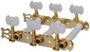 Boston 129-BG Stemmechanieken voor Klassieke Gitaar 3L/3R Goud met Vlindermodel Knoppen en Lyra 70 mm