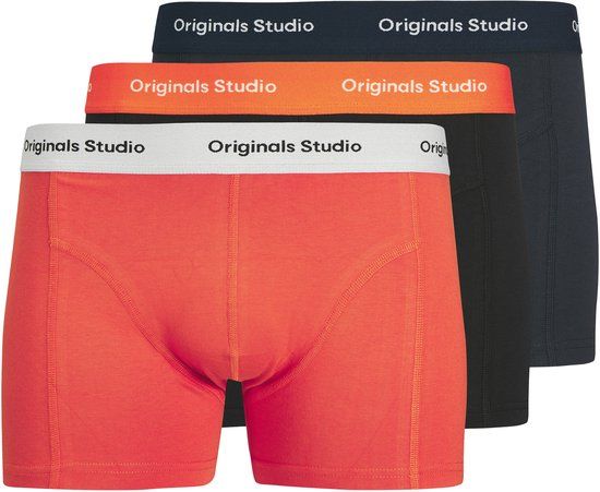 JACK&JONES JACVESTERBRO SOLID TRUNKS 3 PACK NOOS Heren Onderbroeken Zwart Effen Katoen/Elastaan XXL