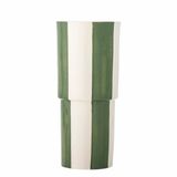 Bloomingville Floki vaas Anders Steengoed Groen, Wit