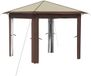 vidaXL Tuinpaviljoen zonder zijwand 2,6 x 2,6 m Crème en bruin