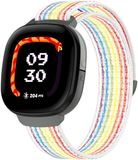 By Qubix Qubix - Compatible Fitbit bandje - Geschikt voor Fitbit Ace LTE - Nylon loop band met klittenbandsluiting - Multicolor