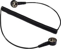 TRU COMPONENTS SpKL-10-366-KK ESD-aardingskabel 3.66 m Zwart