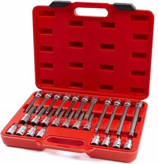 HBM PROFI 26-delige 1/2 Spline - veeltand doppenset