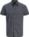 JACK&JONES PREMIUM JPRBLASUMMER PRINT S/S SHIRT SN Heren Overhemd Katoen Linnen Korte Mouw Regular Fit Night Sky M