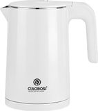 Avizar, Elektrische waterkoker, 0,9 liter, 1500W, met snelle opwarmfunctie, wit