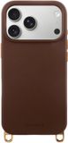 Selencia Rivièra MagSafe Backcover met afneembare haakjes voor de Apple iPhone 17 Pro Max - Choco Brown