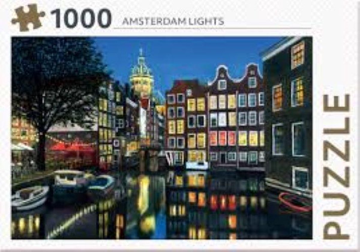 Rebo Puzzel - Amsterdam Lights - - 1000 stukjes