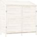 vidaXL Tuinschuur 102x52x112 cm massief vurenhout wit