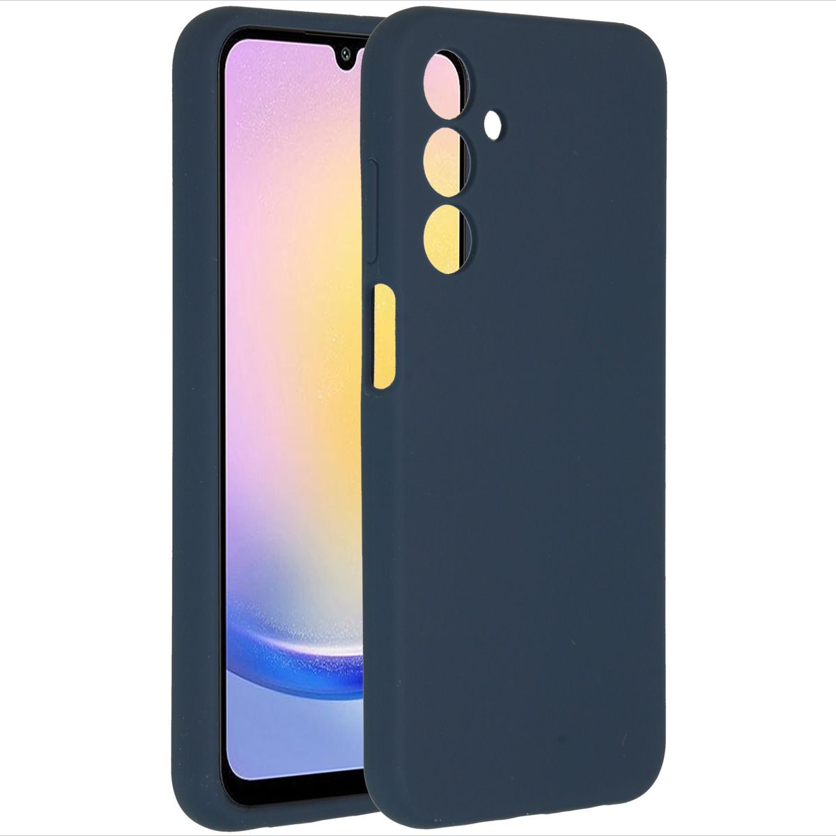 Accezz Liquid Silicone Backcover - Donkerblauw - Samsung Galaxy A25