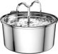 Merkloos / Sans marque HORCONDORM S.R.L. RVS Drinkfontein voor Katten en Honden met 8 Filters en Stille Pomp - 3,2L Waterdispenser