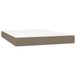 VidaXL 347778 Matelas à ressorts ensachés 140x190x20 cm taupe