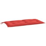 VidaXL Tuinbankkussen 110x50x7 cm Oxford Stof Rood