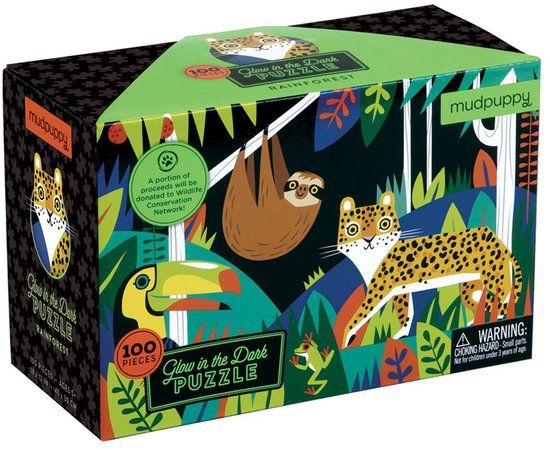 MUDPUPPY Puzzle - Rainforest Glow In The Dark