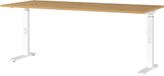 Germania bureau 7912-552, in Grandson-eiken-Nb./wit, me. hoogteinst., 180 x 91 x 80 cm (BxHxD)