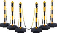 Happiq Afzetpalen - Set van 6 - Verkeerskegels met Ketting