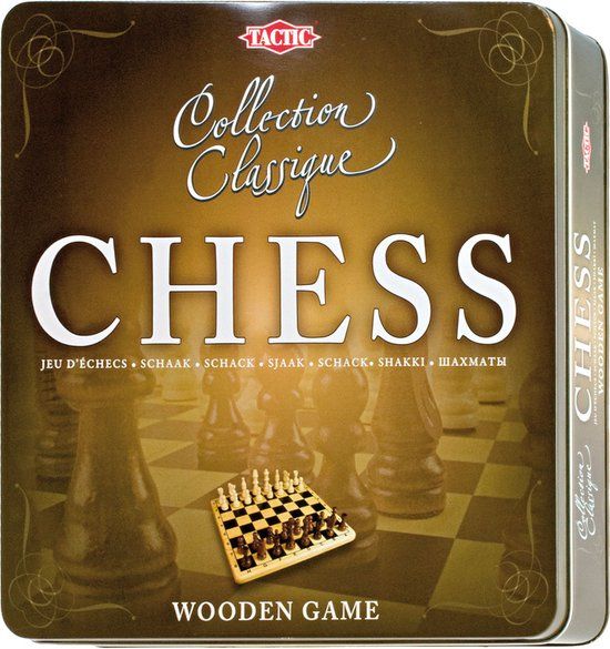 Tactic Schaken Hout - Educatief Schaakspel - Strategisch Spel - 7+ jaar
