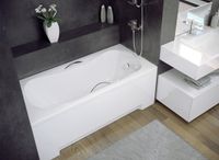 Badland ARIA PLUS ligbad 130 x 70 cm wit met handgrepen