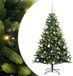 vidaXL Kunstkerstboom met scharnier 150 leds groen 150 cm pvc en pe