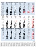 3-Monats-Planer Korsch 3-Monats-Planer Comfort Blau 2027