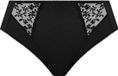 Elomi Zarla High Leg Brief - Zwart - Maat XL