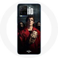 Maniacase Etui voor Vivo Y21s 2021 / Y21 2021 La Casa De Papel Rio Masque