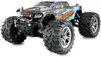 Amewi M-Land Blauw Brushed 1:16 RC modelauto voor beginners Elektro Monstertruck 4WD RTR 2,4 GHz