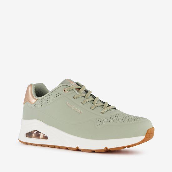 Skechers Uno - Shimmer Away Dames Sneakers - Groen