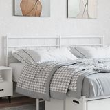 vidaXL Hoofdbord - 193 cm - Metaal - Wit