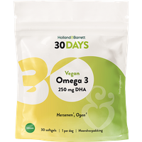 Holland & Barrett 30DAYS Vegan Omega 3 250mg DHA - 30 softgels
