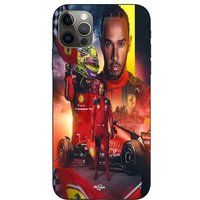 Maniacase Hoesje voor iPhone 14 Pro Max Lewis Hamilton Scuderia Ferrari F1 officieel