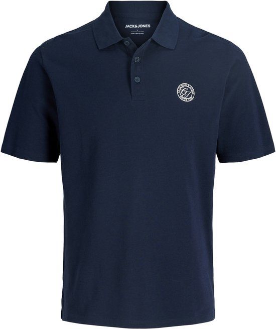 JACK&JONES JJALLIANCE POLO SS JNR Jongens Polo donkerblauw Maat 128