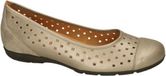 Gabor Dames Ballerina's & Moccasins Brons Maat 39
