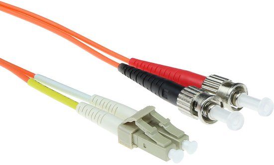 ACT RL7551 Glasvezel Patchkabel Duplex LSZH - LC/ST 50/125µm OM2 - 1,5 meter
