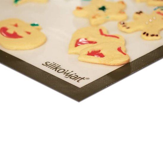 Silikomart Bakmat - 40x30 cm - Siliconen - Wit/Zwart