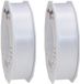 Merkloos 3x Luxe Hobby/decoratie witte satijnen sierlinten 2,5 cm/25 mm x 25 meter