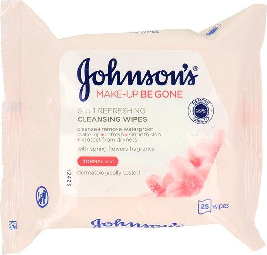 Johnson's Make-Up Be Gone Cleansing Wipes - 25 wipes