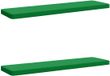 vidaXL - 2-delige - Bankkussens - VUGHT - 2 - st - 100% - Polyester - Groen