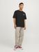 JACK&JONES JORGUMBO TEE SS CREW NECK TG Hommes T-shirts M Noir Coton Loose Fit
