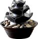 Wan GmbH Fontaine d'intérieur - Résine - Noir - 20,6 cm