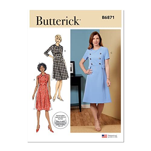 Butterick Butterick B6871A5 mist jurk A5 (6-8-10-12-14), Papier