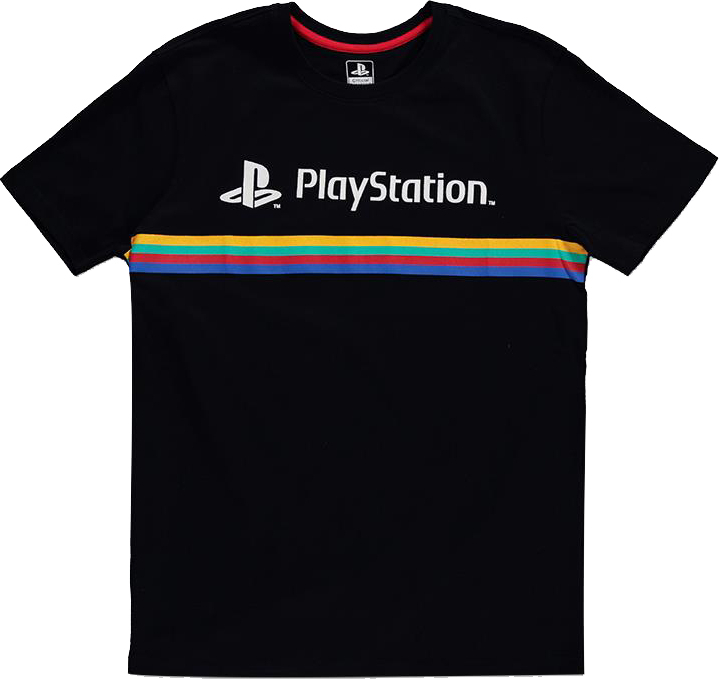 Difuzed Playstation - Color Stripe Logo - T-shirt