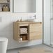 Maison Exclusive - Armoire de salle de bain en placage chêne Sonoma, 30 x 44,5 x 50 cm, en panneau de particules
