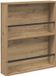vidaXL Tijdschriftenrek Artisan Eiken 60 x 12 x 70 cm Bewerkt hout