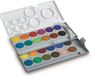 Lamy aquaplus Dekverf 511 – Dekverfdoos met 24 levendige kleuren en kleurenwiel volgens Johannes Itten – In wit – Ideaal voor schoollessen en creatieve toepassingen