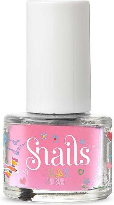 Snails Play Nagellak Pink Bang - Veilig afwasbaar - Roze - 3+ jaar